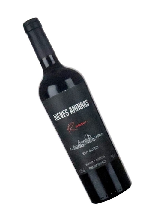 Vinho Argentino Tinto Nieves Andinas Red Blend Reserva 750ml na internet