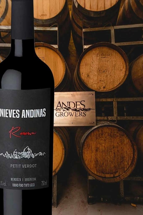 Vinho Argentino Tinto Nieves Andinas Petit Verdot Reserva 750ml - EMPÓRIO ITIÊ