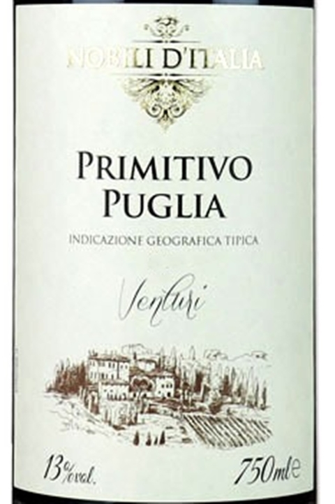 Vinho Italiano Tinto Nobili Primitivo Puglia 750ml - comprar online