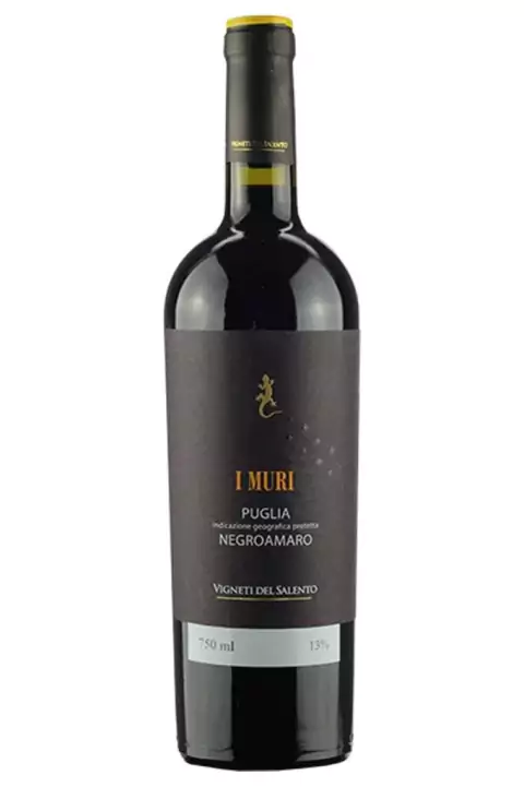 Vinho Italiano Tinto I Muri Negroamaro 750ml