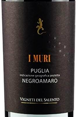 Vinho Italiano Tinto I Muri Negroamaro 750ml - comprar online