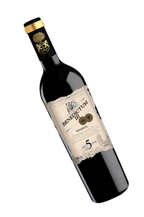 Vinho Espanhol Tinto Benedictum III 5 Anos Reserva 750ml na internet