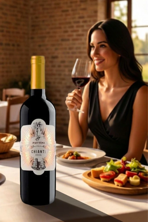 Vinho Italiano Tinto Pattini Chianti DOCG 750ml - comprar online