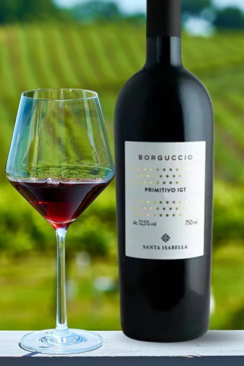 Vinho Italiano Tinto Santa Isabella Borguccio Primitivo 750ml na internet