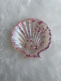 Concha pó magico e glitter de folinha rosa - comprar online
