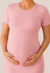 Imagem do Vestido Amamentação Manga Curta Gestante e Pós Parto Rosé - REF: VGA4