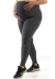 Calça Legging Gestante Fitness Gravida Maternidade Conforto Mescla - REF: FL2