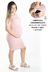Vestido Amamentação Manga Curta Gestante e Pós Parto Rosé - REF: VGA4 - comprar online