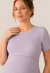 Vestido Amamentação Manga Curta Gestante e Pós Parto Lilás - REF: VGA4 - loja online