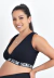 Top Fitness Gestante Transpassado para Amamentação de Algodão Preto REF: NN12 - comprar online