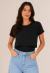 Blusa Gestante e Amamentação Sobreposta Manguinha Preta REF: NN7 - comprar online