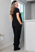 Conjunto Blusa Amamentação e Calça Preto REF: CEV3 - Loja de Roupas para Grávidas | secuida.mamãe 
