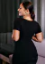 Blusa Gestante e Amamentação Sobreposta Manguinha Preta REF: NN7 na internet