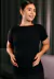 Blusa Gestante e Amamentação Sobreposta Manguinha Preta REF: NN7 - Loja de Roupas para Grávidas | secuida.mamãe 