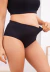 Calcinha Microfibra Poliamida Cintura Alta Corte Anatômico Preto REF: CLN1 na internet