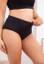 Calcinha Microfibra Poliamida Cintura Alta Corte Anatômico Preto REF: CLN1 na internet