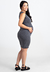 Vestido Gestante Tubinho Canelado Regata Ultra Confort Grafite - REF: VGA5 - Loja de Roupas para Grávidas | secuida.mamãe 