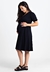 Vestido Godê Transpassado Gestante e Amamentação Preto REF: NN2 - Loja de Roupas para Grávidas | secuida.mamãe 