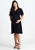 Vestido Godê Transpassado Gestante e Amamentação Preto REF: NN2 - comprar online