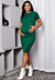 Imagem do Vestido Amamentação Manga Curta Gestante e Pós Parto Verde Esmero - REF: VGA4