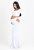 Conjunto Cropped e Saia Longa Gestante Ombro a Ombro e Calda Sereia Branco REF: CG2 - comprar online