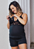 Kit Baby Doll Slim Line + Robe Slim Line Detalhes em Renda Preto| CRB1 na internet