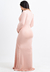 Vestido Sereia Com Decote Amamentação Rosé REF: VSG1 - Loja de Roupas para Grávidas | secuida.mamãe 