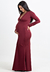 Vestido Sereia Com Decote Amamentação Marsala REF: VSG3 - comprar online