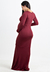 Vestido Sereia Com Decote Amamentação Marsala REF: VSG3 na internet