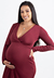 Vestido Sereia Com Decote Amamentação Marsala REF: VSG3 - loja online
