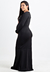 Vestido Sereia Com Decote Amamentação Preto REF: VSG5 na internet