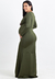 Vestido Sereia Com Decote Amamentação Verde REF: VSG7 - Loja de Roupas para Grávidas | secuida.mamãe 