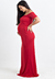 Vestido Sereia Ombro a Ombro Amamentação Vermelho REF: VSG8 na internet