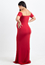 Vestido Sereia Ombro a Ombro Amamentação Vermelho REF: VSG8 - Loja de Roupas para Grávidas | secuida.mamãe 