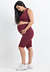 Conjunto Fitness Gestante Maternidade Conforto Marsala REF: CFG1 - comprar online