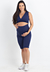 Conjunto Fitness Gestante Maternidade Conforto Marinho REF: CFG1