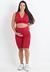 Conjunto Fitness Gestante Maternidade Conforto Vermelho REF: CFG1