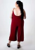 Macaquinho Gestante Alcinha Marsala Plus Size - REF: LTP9 - comprar online