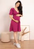 Vestido Godê Transpassado Gestante e Amamentação Pink REF: NN2 - Loja de Roupas para Grávidas | secuida.mamãe 