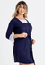 Kit Robe e Camisola de Amamentação Micro Sensitivy Azul Marinho | REF: RBPJSCM2 - comprar online