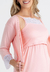 Kit Robe e Camisola de Amamentação Micro Sensitivy Rosa Bebê | REF: RBPJSCM2 - Loja de Roupas para Grávidas | secuida.mamãe 