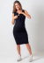 Vestido 3 em 1 Gestante e Amamentação Tubinho Com Blusinha Nó Preto REF: MRL3 - comprar online