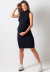 Vestido Amamentação Gestante Tubinho Gola Alta Preto REF: VAT1 - Loja de Roupas para Grávidas | secuida.mamãe 