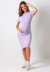 Vestido Amamentação Manga Curta Gestante e Pós Parto Lilás REF: VGA4 - Loja de Roupas para Grávidas | secuida.mamãe 