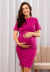 Vestido Amamentação Manga Curta Gestante e Pós Parto Pink - REF: VGA4