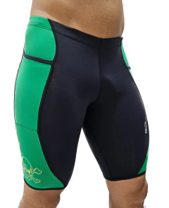 Bermuda Runner - Preta, verde com mascote R2L na internet