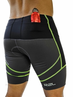 Bermuda Hard Endurance - Chumbo, preta com costura amarela - r2lstore.com.br