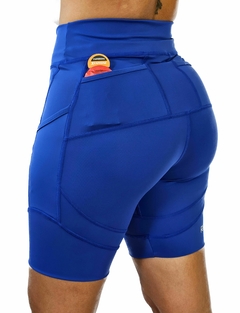 Bermuda cós alto anticelulite - azul - r2lstore.com.br