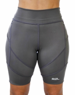 Bermuda cós alto anticelulite - cinza - r2lstore.com.br