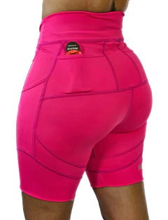 Bermuda cós alto anticelulite - New Rosa - tamanho G - r2lstore.com.br